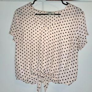 Twine & String Crop Tie Top